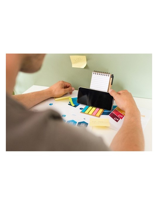 Porte-mémo, carnet, stylo à bille, notes autocollantes | Madelyn