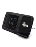 Chargeur sans fil 5W-15W Exclusive Collection , horloge numérique multifonctionnelle | Isha Matières : ABS Couleurs : noir