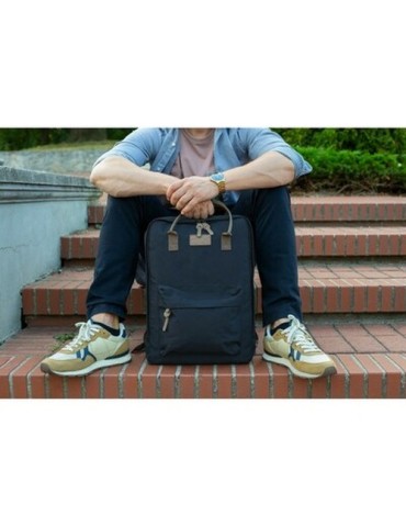 Sac à dos pour ordinateur portable 15,6" RPET B'RIGHT | Finlay Matières : PET recyclé Couleurs : bleu marine 2