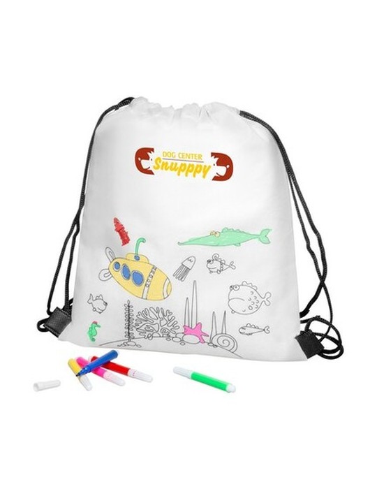 Sac à cordon pour colorier, feutres | Franklin