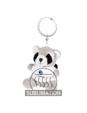 Racoon en peluche, porte-clés | Lewis