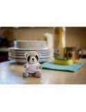 Racoon en peluche, porte-clés | Lewis Matières : polyester Couleurs : gris personnalisable avec votre logo