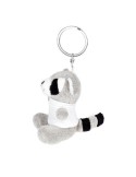 Racoon en peluche, porte-clés | Lewis Matières : polyester Couleurs : gris objet promotionnel éco-responsable