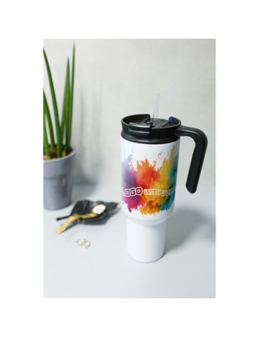 Mug isotherme 1100 ml Air Gifts avec poignée ergonomique | Ony 2