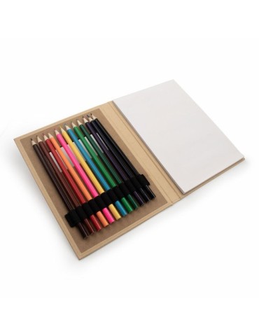 Set de crayons de couleur, carnet de notes | Paddy