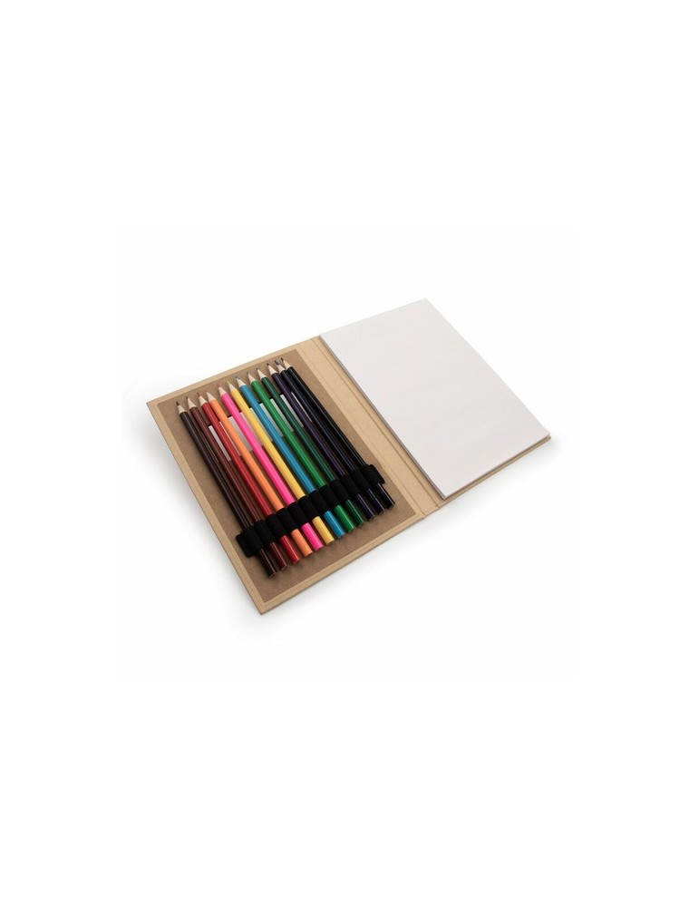 Set de crayons de couleur, carnet de notes | Paddy