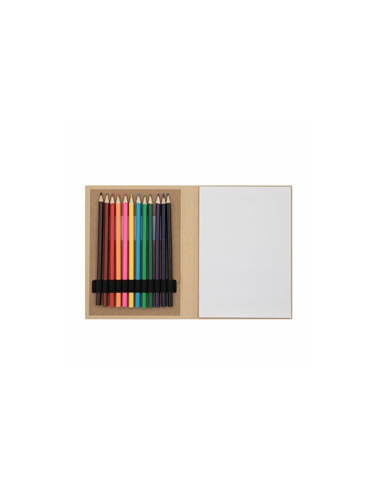 Set de crayons de couleur, carnet de notes | Paddy