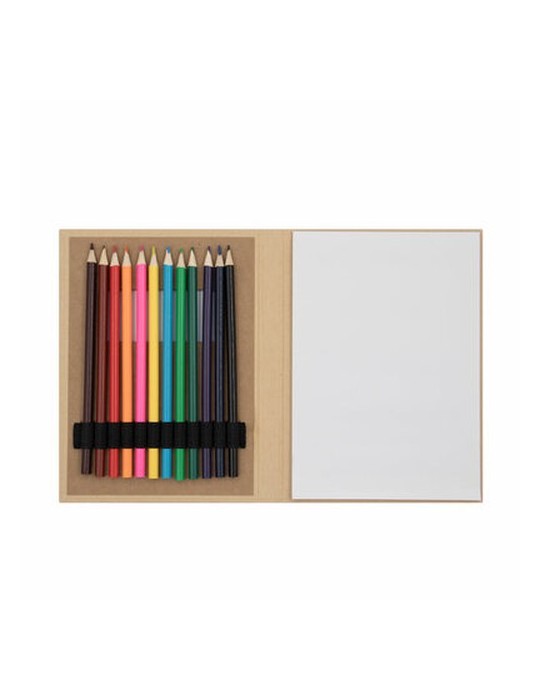 Set de crayons de couleur, carnet de notes | Paddy