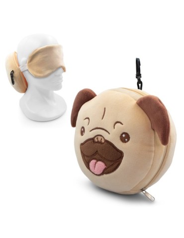 Chien en peluche, oreiller de voyage, masque pour les yeux | Atta
