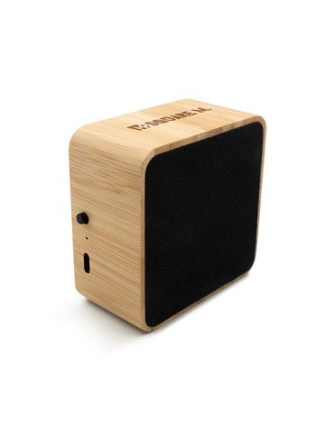 Enceinte sans fil bambou 3W B'RIGHT, panneau solaire | Androwe