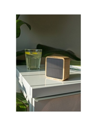 Enceinte sans fil bambou 3W B'RIGHT, panneau solaire | Androwe 2
