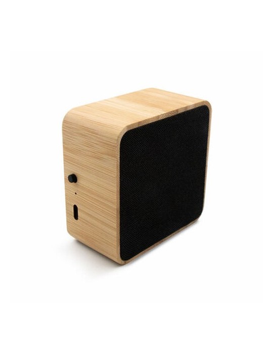 Enceinte sans fil bambou 3W B'RIGHT, panneau solaire | Androwe