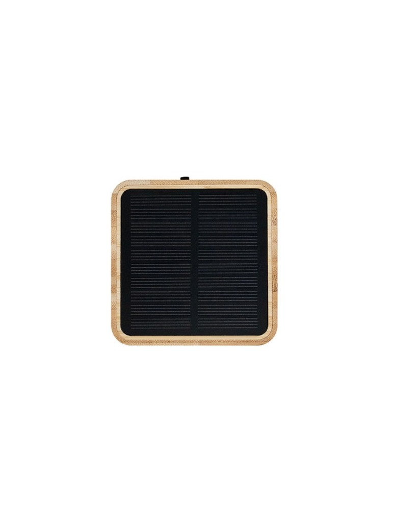 Enceinte sans fil bambou 3W B'RIGHT, panneau solaire | Androwe