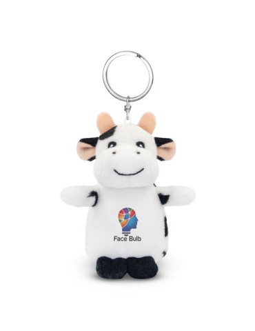 Vache en peluche, porte-clés | Cowie