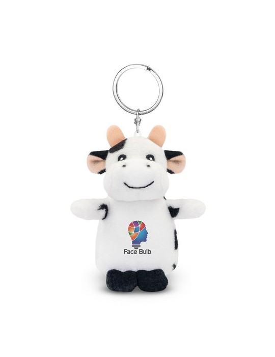 Vache en peluche, porte-clés | Cowie