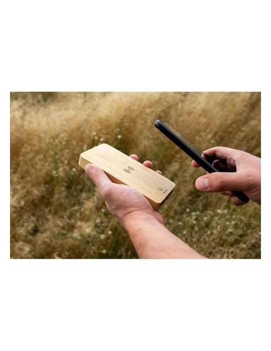 Power Bank sans fil en bambou 8000 mAh B'RIGHT, chargeur sans fil 15W | Benson