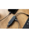 Concentrateur RABS USB et USB-C | Gerard Matières : ABS recyclé Couleurs : noir personnalisable avec votre logo