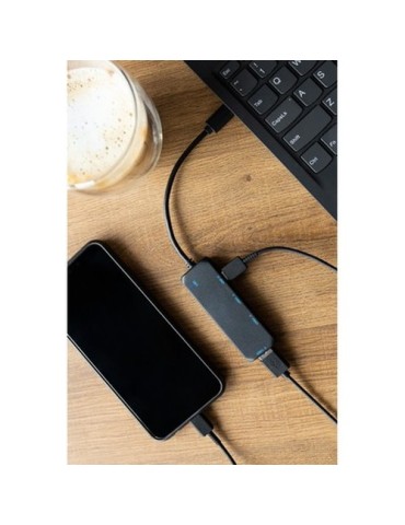 Concentrateur RABS USB et USB-C | Gerard Matières : ABS recyclé Couleurs : noir goodies publicitaire événementiel