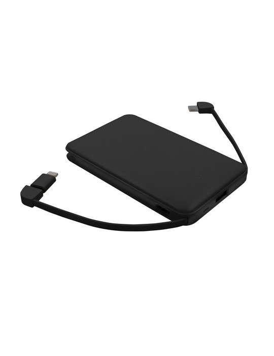 Power Bank 5000 mAh avec câbles intégrés, adapteur inclus | Presley