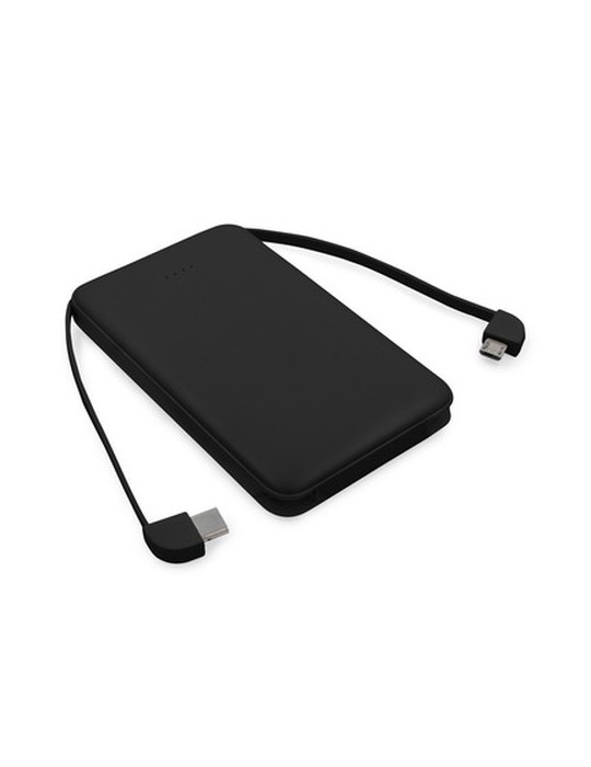 Power Bank 5000 mAh avec câbles intégrés, adapteur inclus | Presley