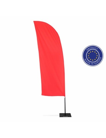 Voile publicitaire, drapeau publicitaire avec support | Carlos