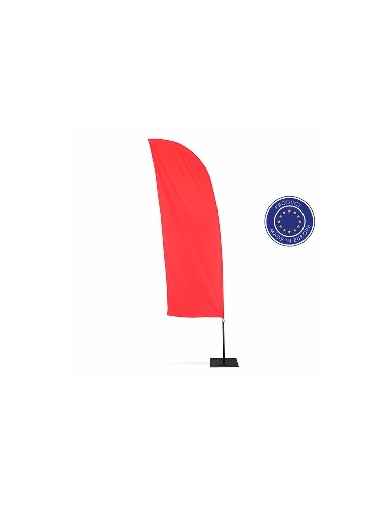 Voile publicitaire, drapeau publicitaire avec support | Carlos