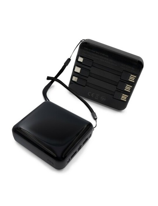 Power Bank 10000 mAh, 3 câbles de charge inclus | Tim