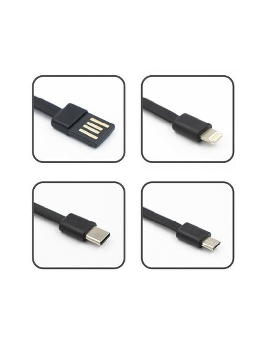 Power Bank 10000 mAh, 3 câbles de charge inclus | Tim