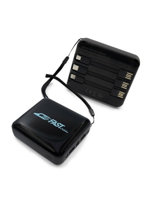 Power Bank 10000 mAh, 3 câbles de charge inclus | Tim