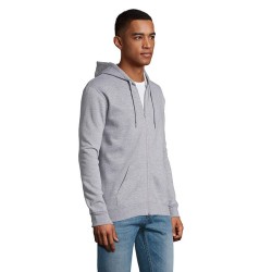 Hoodie Uni Personnalisé 260g - STONE Matières : coton Taille textile : L Couleurs : gris chiné impression logo haute qualité