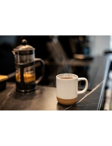 Mug en céramique 370 ml, détail liège | Kate 2