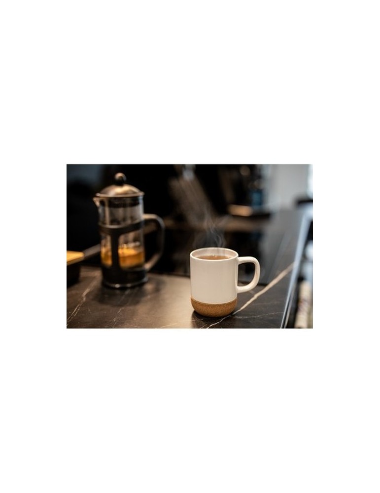 Mug en céramique 370 ml, détail liège | Kate