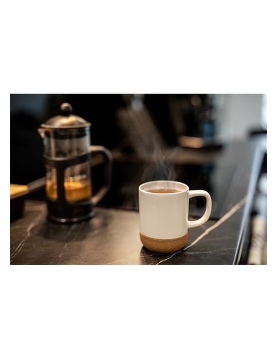 Mug en céramique 370 ml, détail liège | Kate