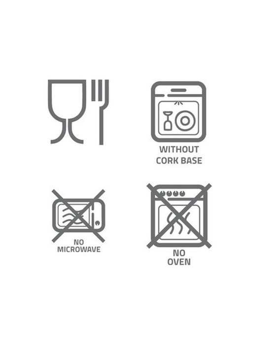 Mug en céramique 370 ml, détail liège | Kate