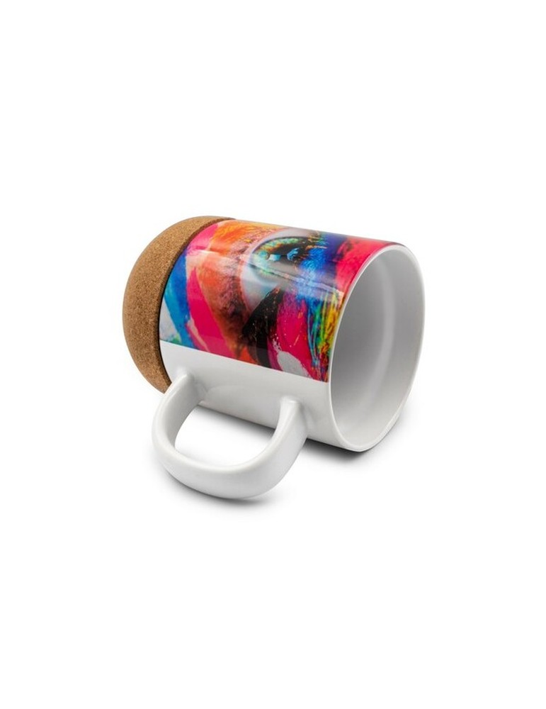 Mug en céramique 370 ml, détail liège | Kate