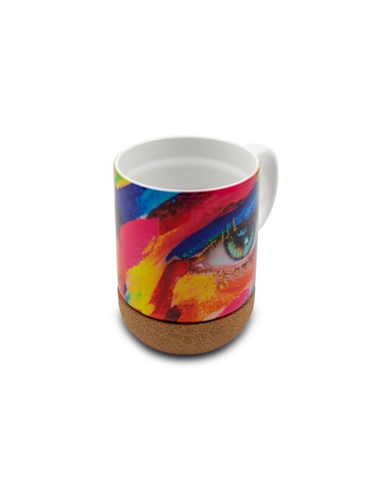 Mug en céramique 370 ml, détail liège | Kate