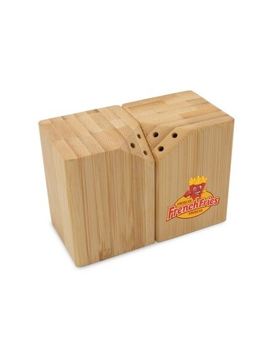 Ensemble salière et poivrière en bambou | Alfred