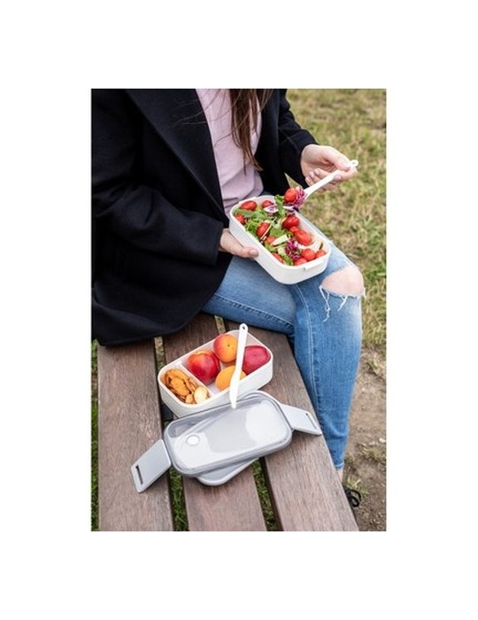 Boîtes à lunch 2 pcs, 2x700 ml, couverts | Cash