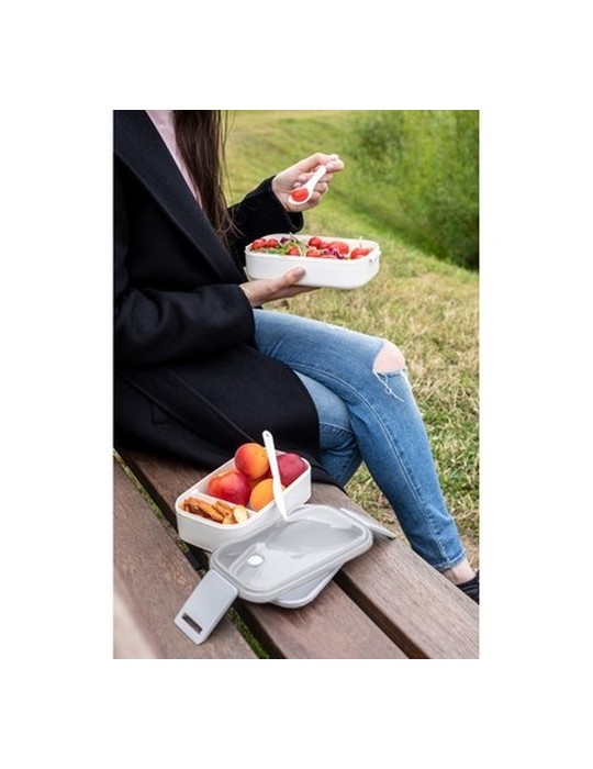 Boîtes à lunch 2 pcs, 2x700 ml, couverts | Cash