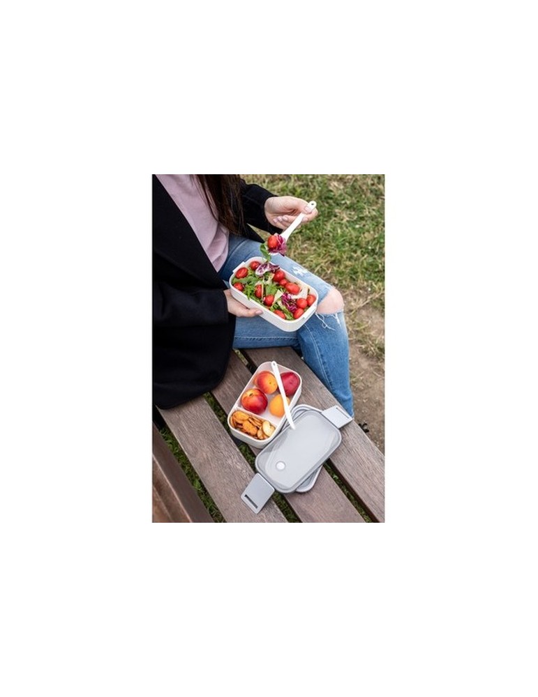 Boîtes à lunch 2 pcs, 2x700 ml, couverts | Cash