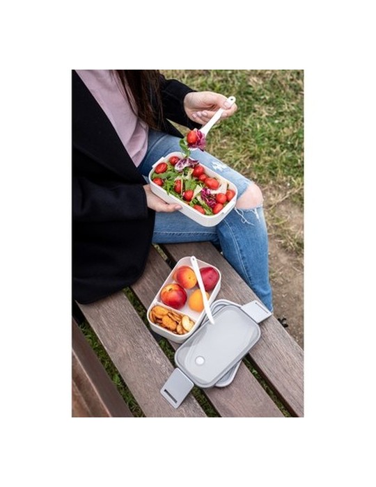 Boîtes à lunch 2 pcs, 2x700 ml, couverts | Cash