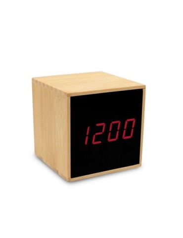 Horloge de bureau en bambou avec alarme | Katherine