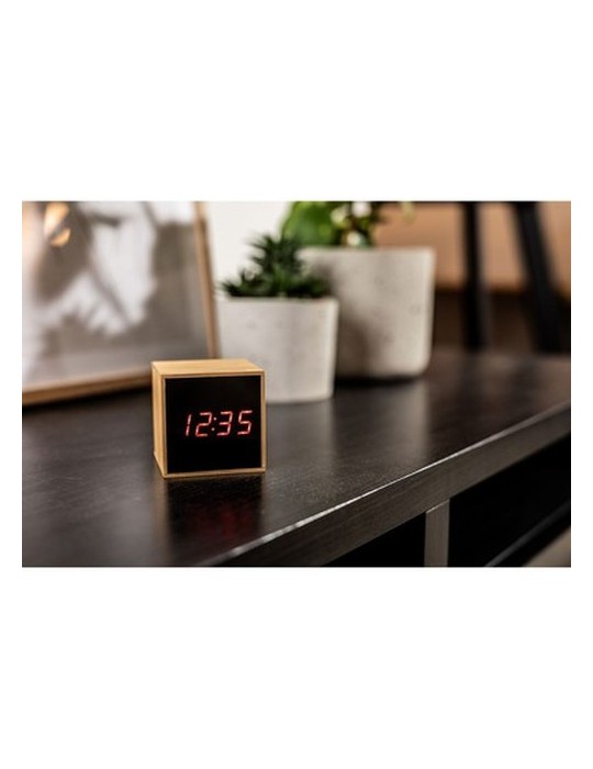 Horloge de bureau en bambou avec alarme | Katherine