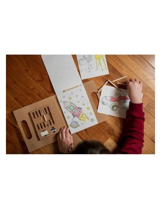 Set à dessin, crayons de couleur, taille-crayon, gomme | Legend