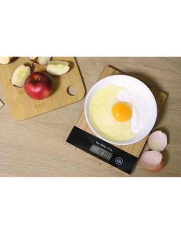 Balance de cuisine avec partie avant en bambou | Beck 2