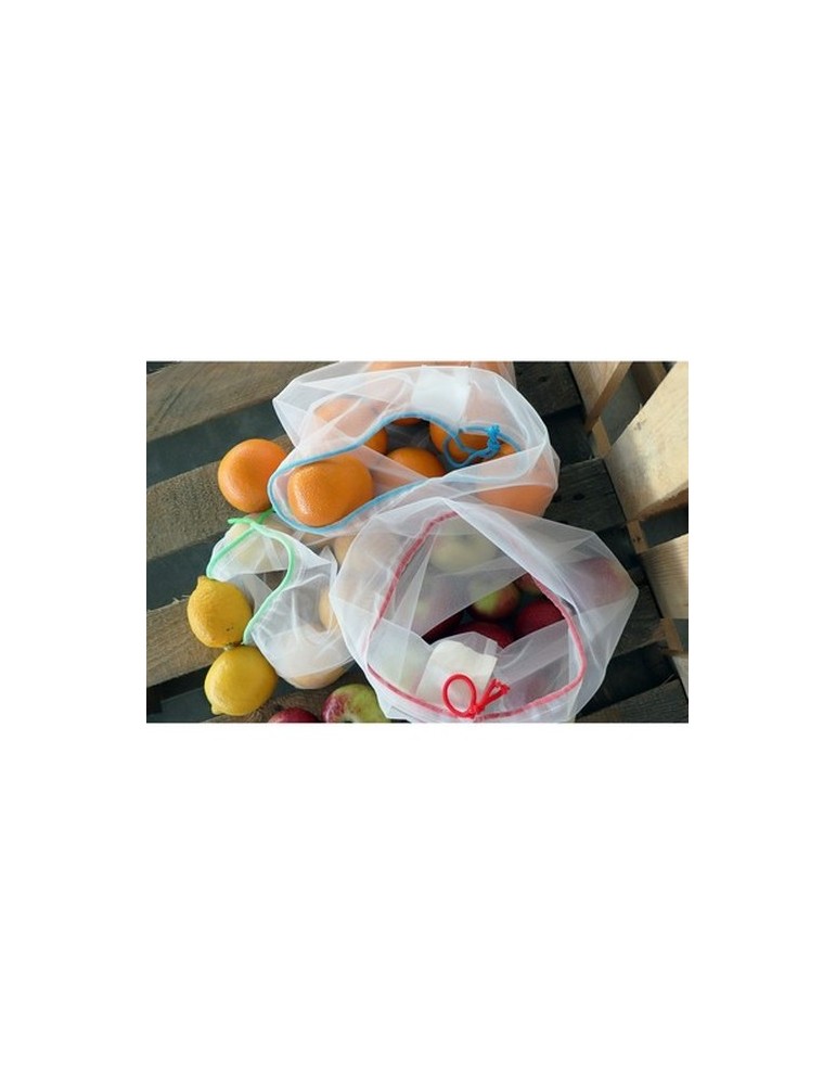 Sacs en RPET pour fruits et légumes, 3 pcs. | Steven