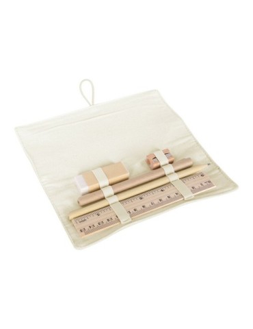 Set scolaire, trousse, crayon, stylo bille, règle, gomme et taille-crayon | Lauren