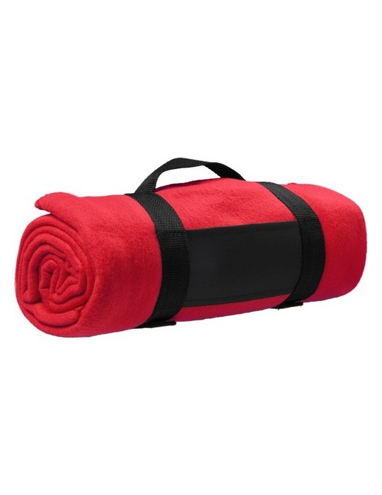 Nappe de pique-nique Matières : feutrine Couleurs : rouge marquage laser ultra précis