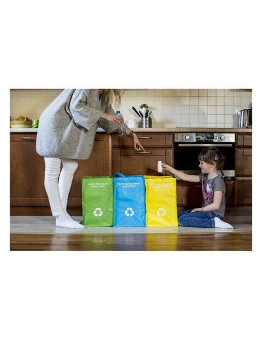 Poubelles a déchets recyclable | Justin