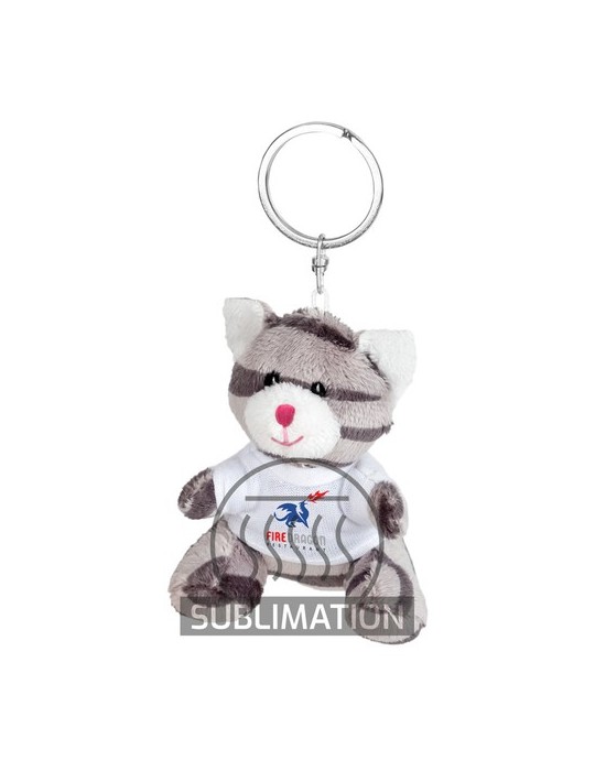 Chat en peluche, porte-clés | Ollie